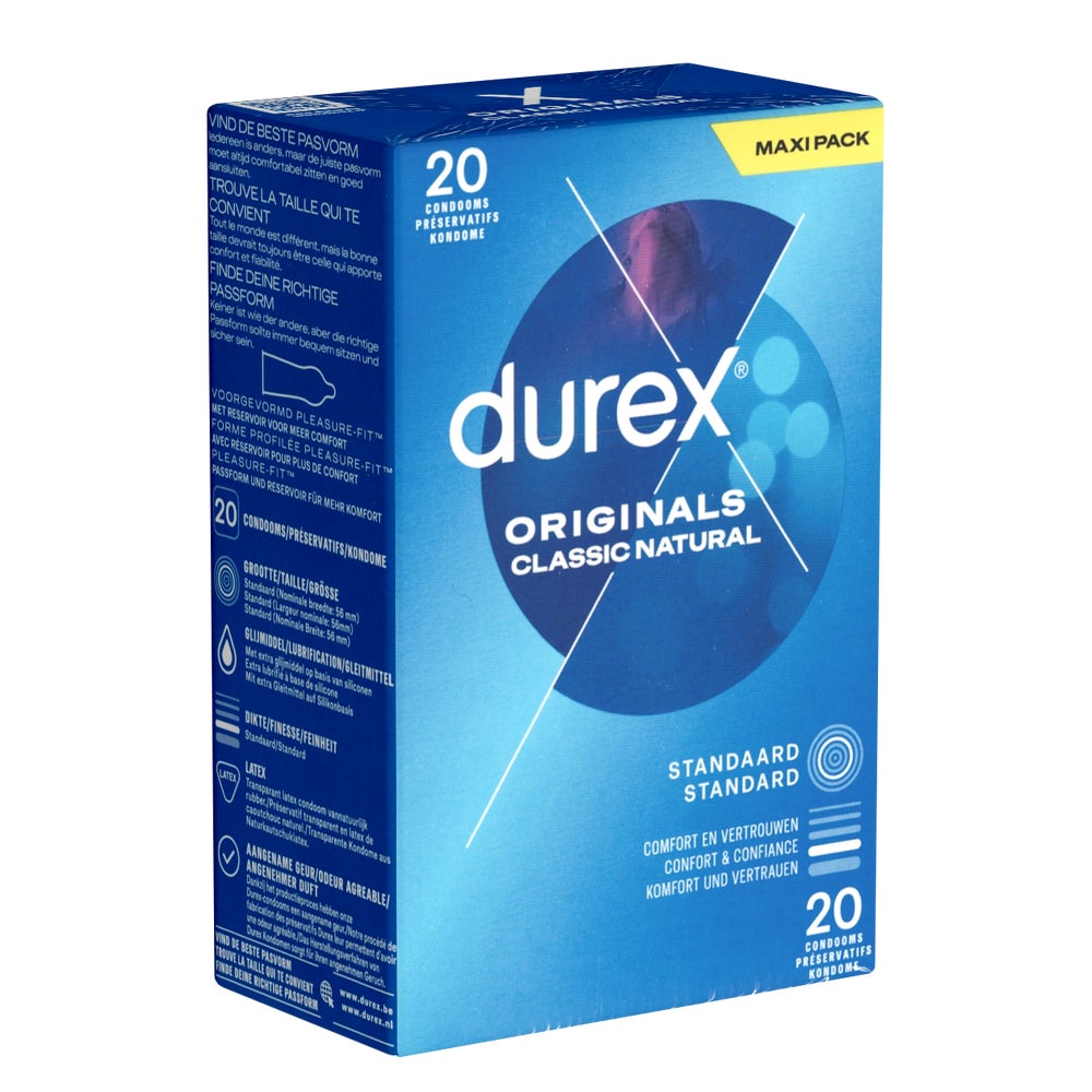 «Originals Classic Natural» Kondome – Easy-On™ 20 Stück (20 Kondome) 20 St