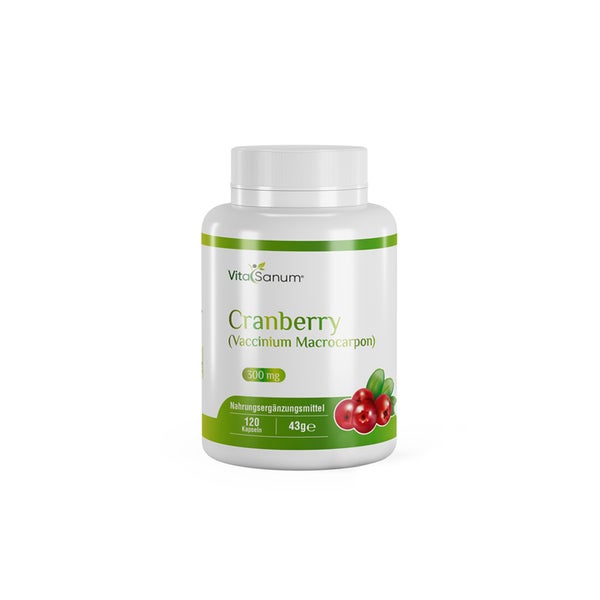 VitaSanum® - Cranberry (Vaccinium Macrocarpon) 300 mg 120 Ka  St