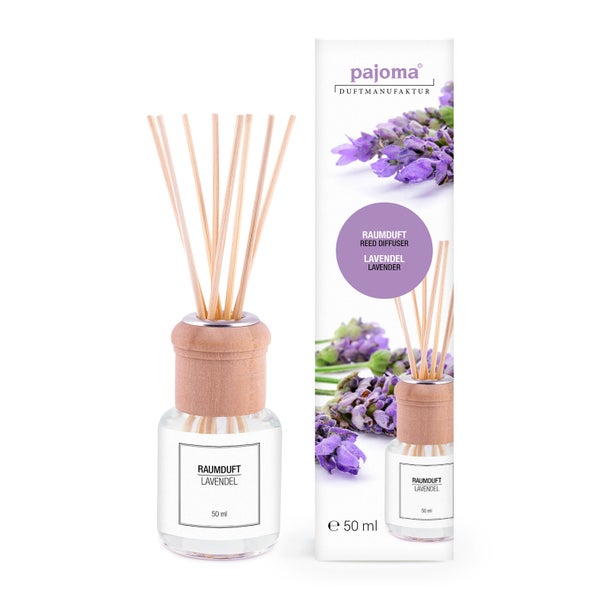 pajoma® Raumduft 50 ml inkl. Duftstäbchen, Lavendel 50 ml