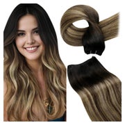 Echthaar Extensions Tressen Weft Ombre 30cm-80G 4.41-Weft-#1 1 St
