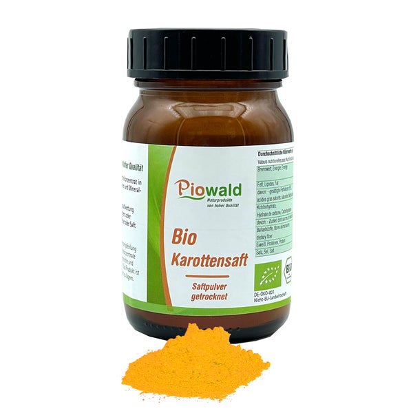 Piowald Bio Karottensaft Pulver 100 g