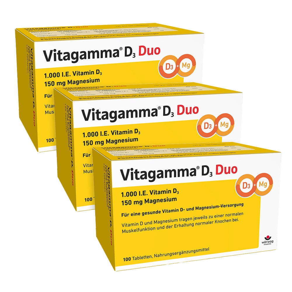 Vitagamma® D3 Duo 1.000 Dreierpack 3X100 St
