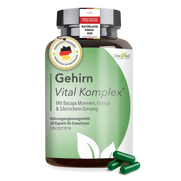 DocVital® Ginkgo & Ginseng 60 Kapseln – Fokus & Gedächtnis 60 St