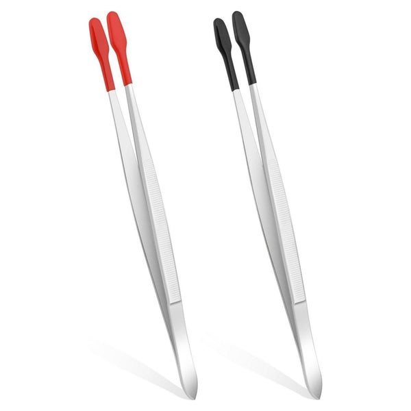 Pinzette Flachspitze Edelstahl PVC-beschichtet Rutschfest DI 1 St
