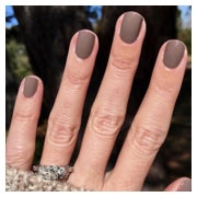 Press On Nails Kurz Square Braun Herbst Einfarbig AZ33 1 St