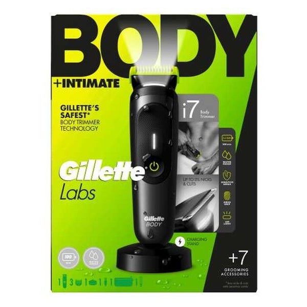 GilletteLabs i7 Körper- + Intimhaartrimmer für Männer, LED-Licht & SkinFirst-Technologie 1 St