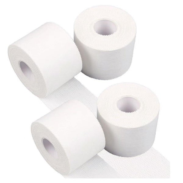 LiangMai Sporttape weiß, 4 Rollen (2,5cm x 10m) - Selbstklebend, Reißbar