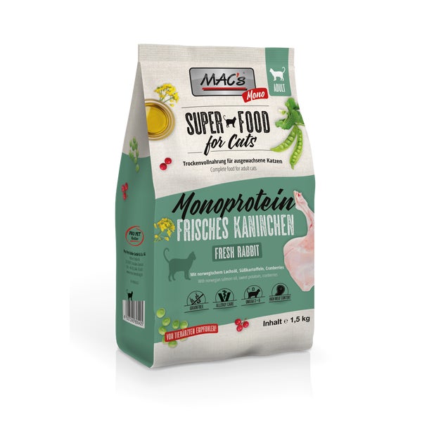 MAC's CAT - Monoprotein Kaninchen 1,5 kg