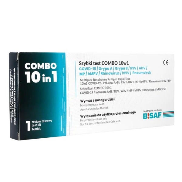 BISAF 10in1 Test - Covid-19, Influenza A+B, RSV, ADV, hMPV, RhV, hPIV, MP, SP 3 St