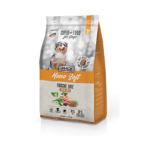 MAC's DOG - Mono Soft Frische Ente 1,5 kg