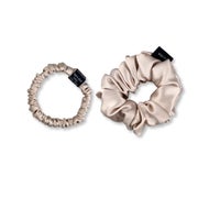 DOUX Set Scrunchies S und M aus Seide 2 St