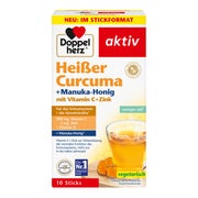 Produktabbildung: Doppelherz Heißer Curcuma + Manuka-Honig mit Vitamin C + Zink 10 St