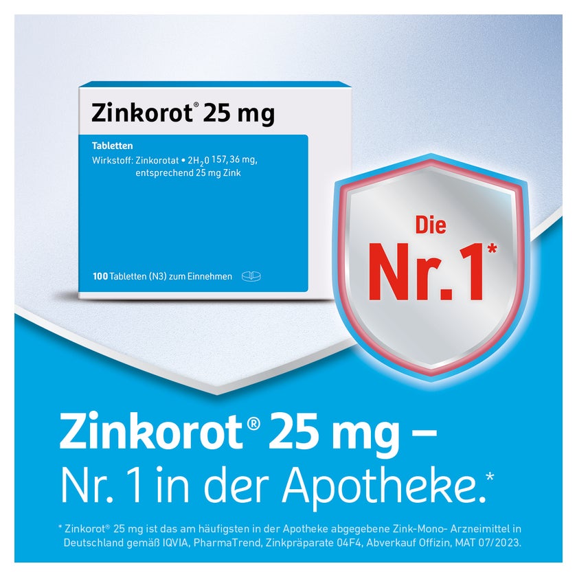 Zinkorot 25 mg Tabletten 100 St