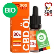 SOS CBD-ÖL 30% 10ml : 300 CBD-Tropfen mit 30% CBD Hanf 1 St
