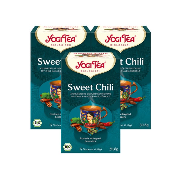 Yogi Tea - Sweet Chili Bio Gewürztee | 3 x 30,6g 3x17 St
