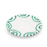 Gmundner Keramik Grüngeflammt  Unterteller Espresso  (Ø 11cm)