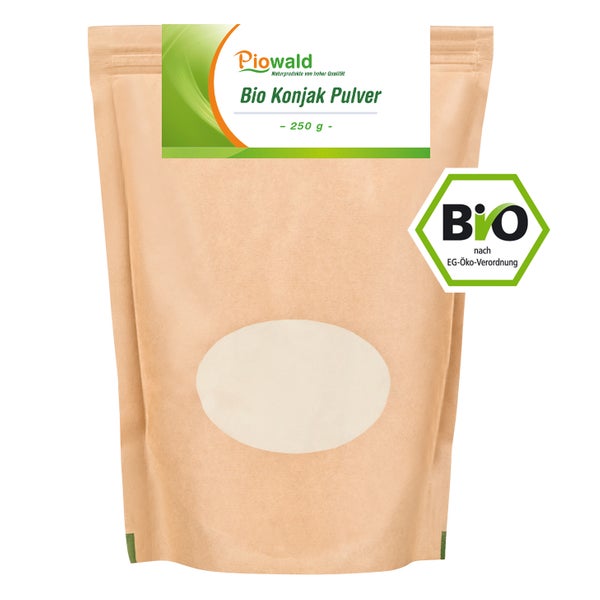Piowald BIO Konjak Pulver, Glucomannan 250 g