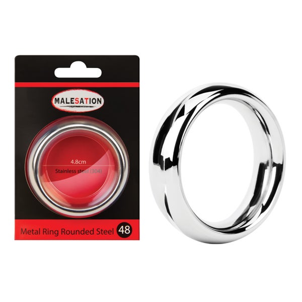 MALESATION - Metal Ring Rounded Steel 1 St
