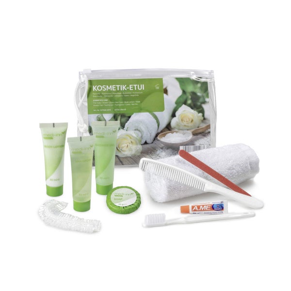 Medi-Inn Kosmetik-Etui, mit Zipper, transparent, 10-teilig 20 St