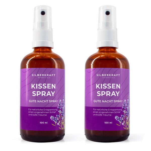 Silberkraft Lavendelspray Glas 2 x 100 ml 200 ml