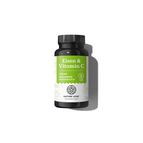 Eisen mit Vitamin C 120 Kapseln Nature Love  St