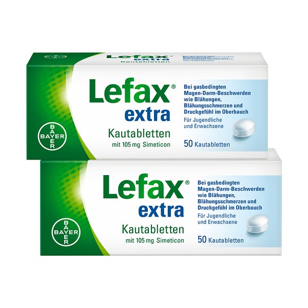 Lefax extra Kautablette Doppelpack 2X50 St