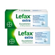 Produktabbildung: Lefax® extra Kautabletten Doppelpack 2X50 St