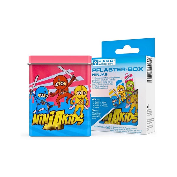 Haro Kinderpflasterbox mit Ninjamotive 40 St