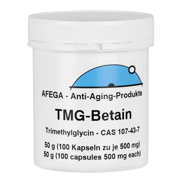 50 g Betain/TMG Kapseln (100 Kapseln zu je 500 mg) 50 g