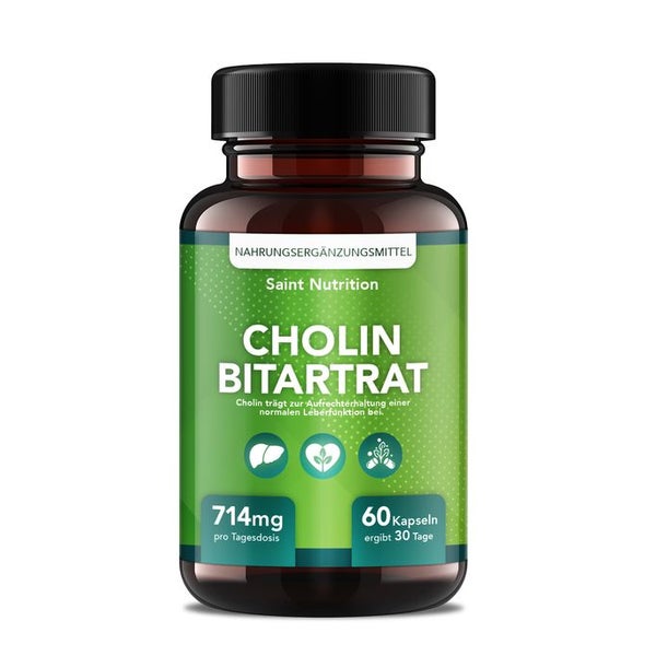 Saint Nutrition® Cholin Bitartrat | Ergänzung für Ihre Diät 1 St