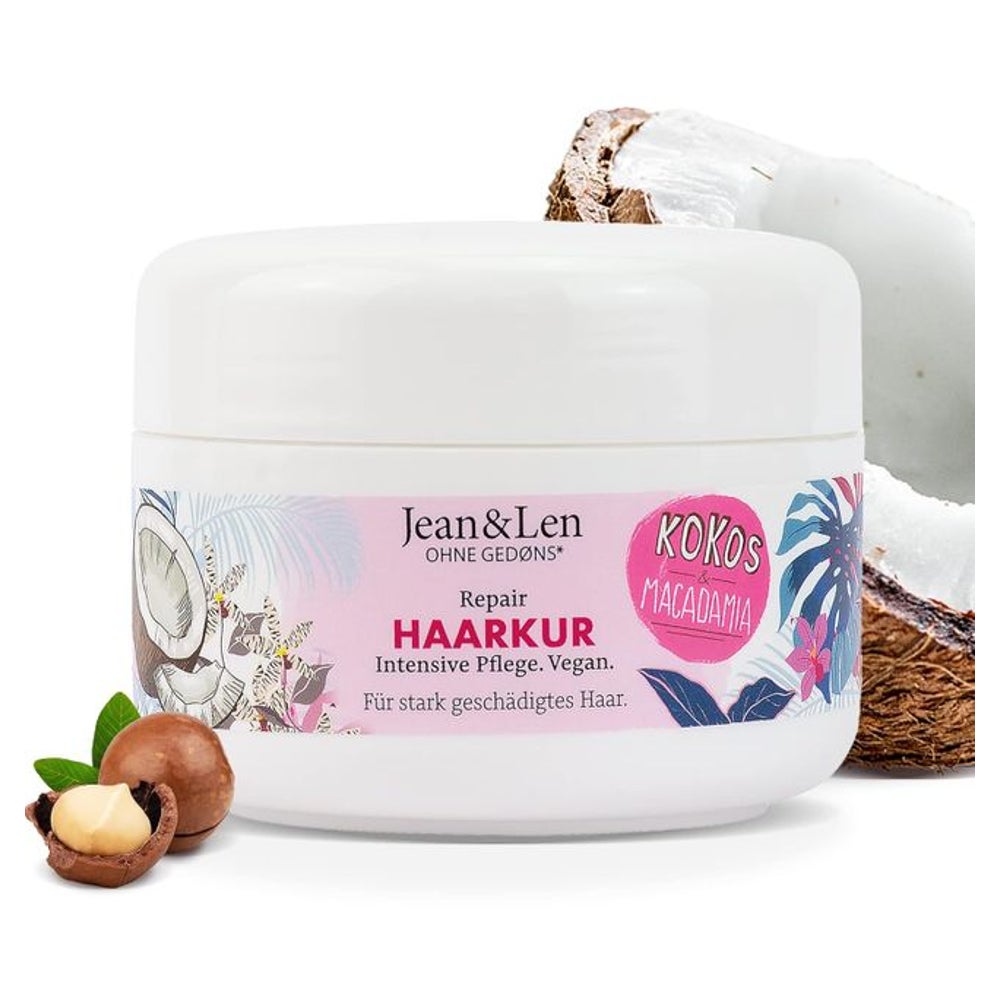 Jean & Len Repair Haarkur Kokosöl & Macadamia, 250 ml