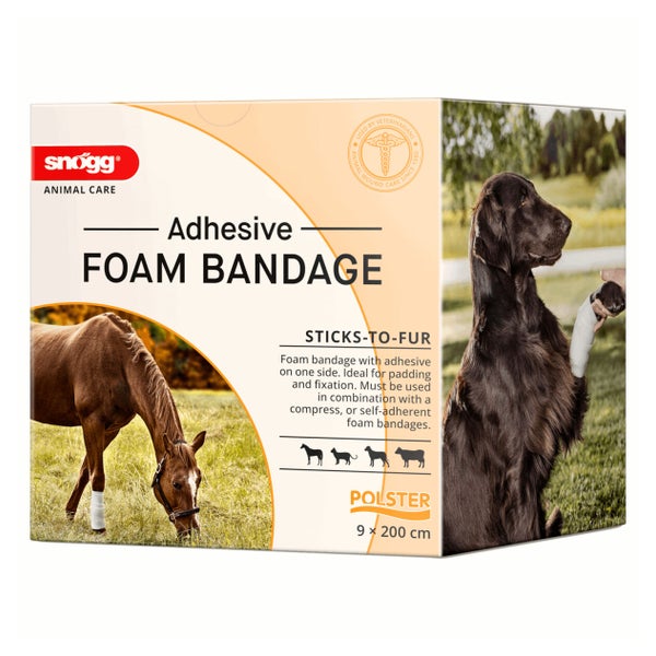 Snögg Animal Care Foam Bandage, 9 x 200 cm - elastischer Schaumverband für Tiere 1 St