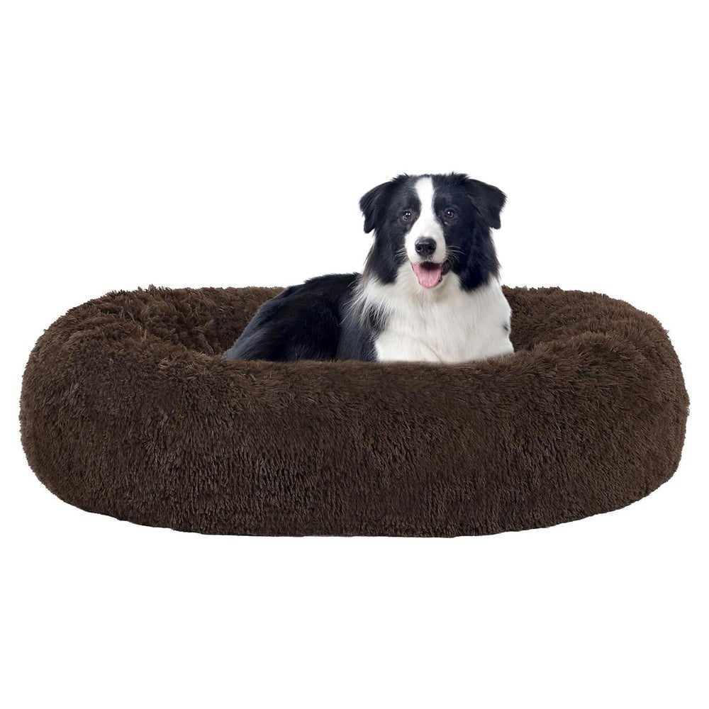 Hundebett orthopädisches rund Donut L 90 x B 90 x H 20 cm Br 1 St