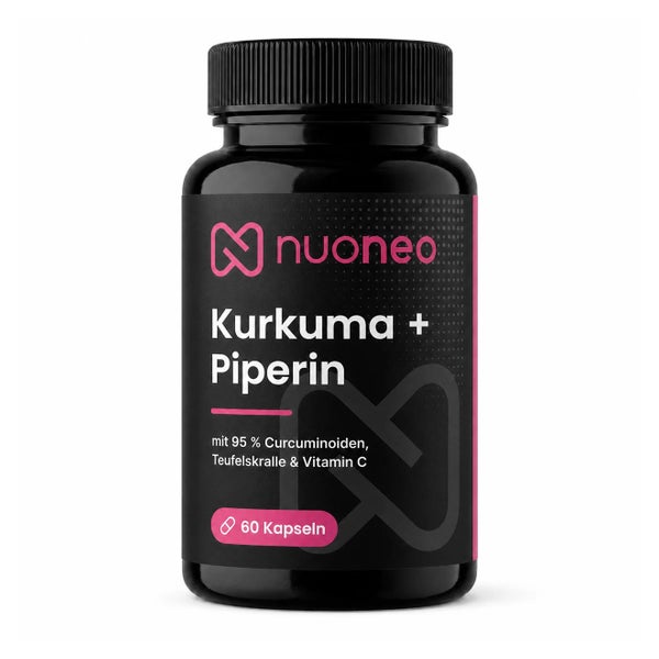 Kurkuma + Piperin Kapseln mit Vitamin C 60 St