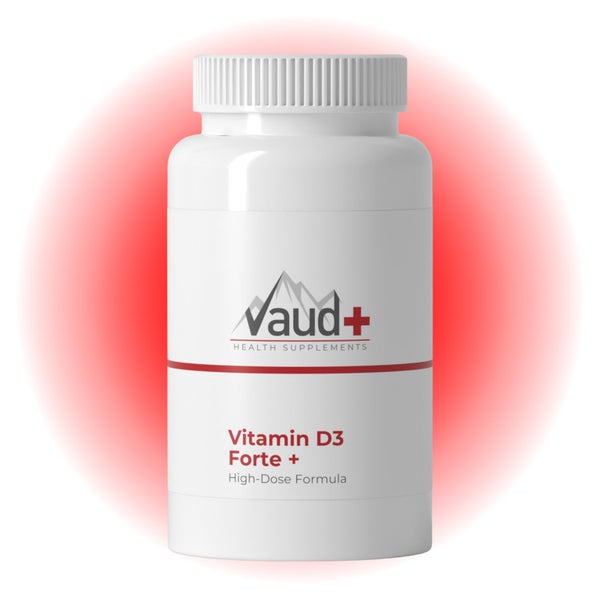Vaud Vitamin D3 Forte - 75 mcg D3 (3000 IE) - In nativem Olivenöl - Knochen & Immunsystem - Softgels 100 St