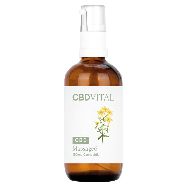 CBD VITAL Massageöl mit CBD Johanniskraut & Kampfer