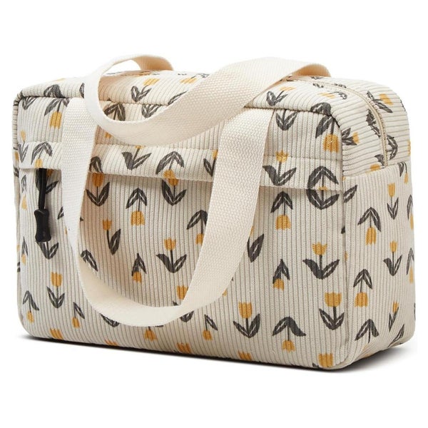 Kosmetiktasche Cord Kulturtasche Damen Reise Tulip-rot 1 St
