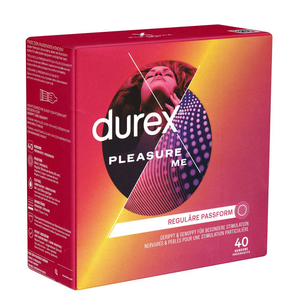 Kondome „Pleasure Me“ mit Noppen und Rillen