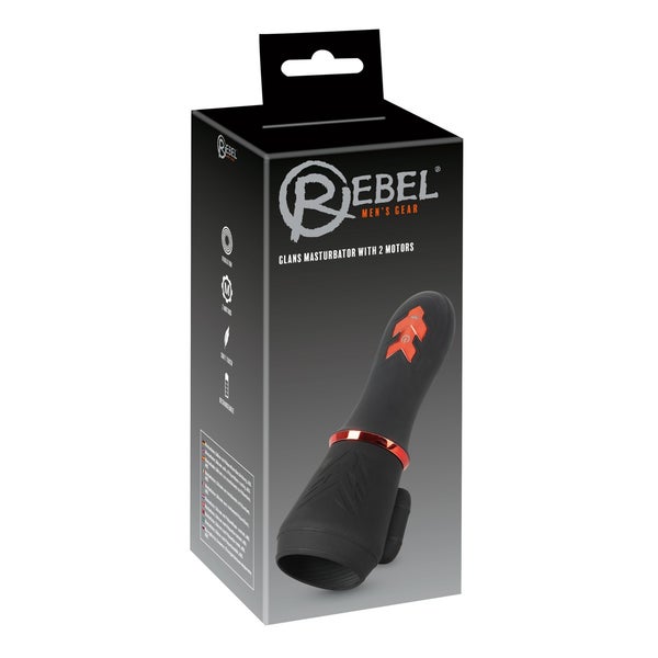Rebel - Eichelvibrator mit 2 Motoren und 10 Vibrationsmodi 1 St