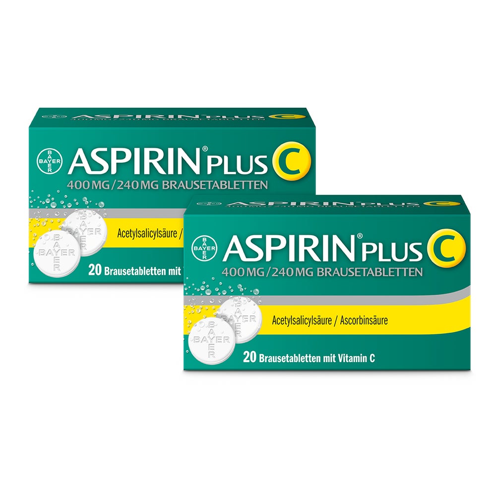 Aspirin® Plus C Brausetabletten Doppelpack 2X20 St