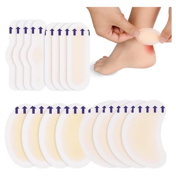 ACWOO Blasenpflaster 16 Stück Hydrokolloid Gel Pflaster Wasserdicht für Ferse