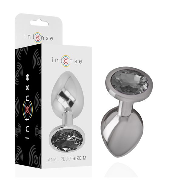 Intense - Analplug Aus Aluminium mit  Glas, Größe