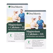 Produktabbildung: DocMorris Magnesium + Calcium + D3 Duo 2X60 St