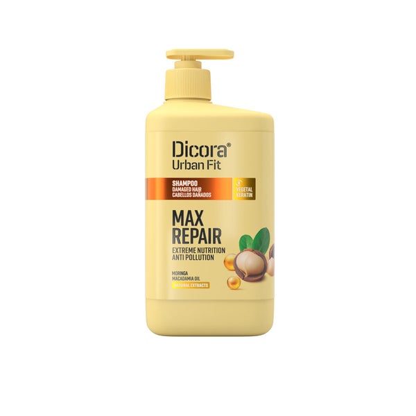 DICORA Shampoo für strapaziertes Haar mit Macadamiaöl 800 ml