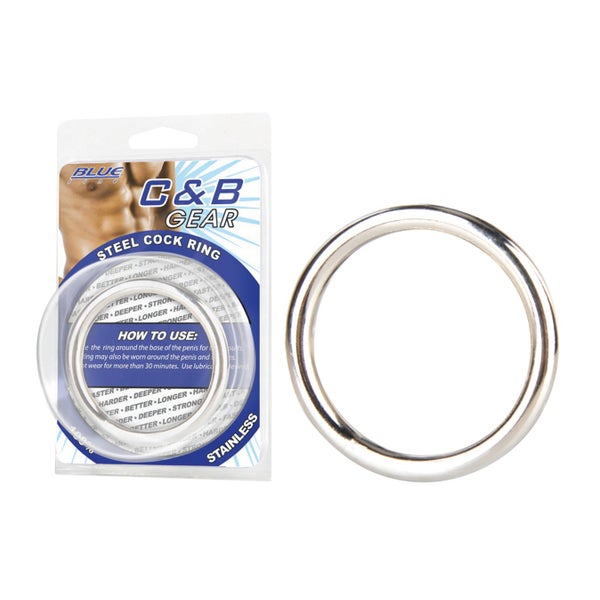 Blue Line - Penisring aus Stahl 1 St