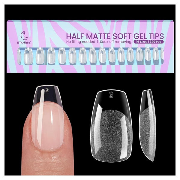 Nagelspitzen Ballerina 0.05 ml 20er Pack halbmatt medium cof 1 St