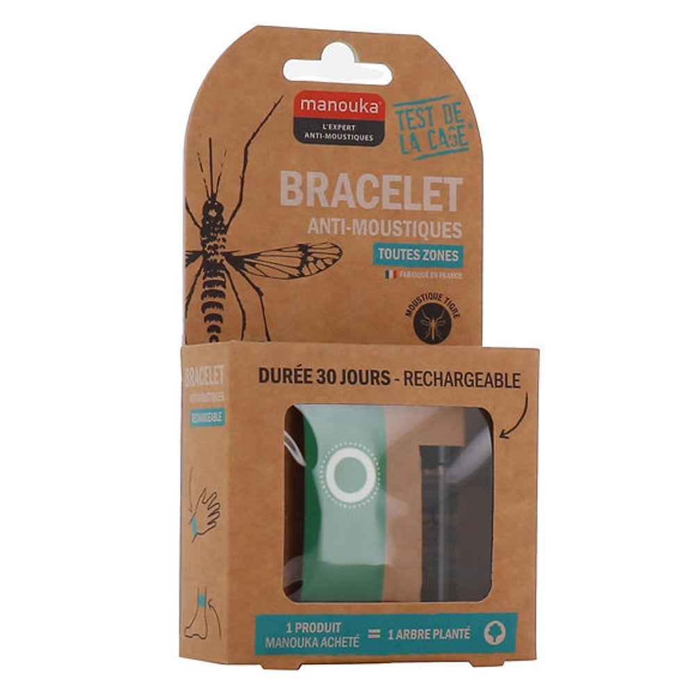 Mückenschutz Armband grün 1 P