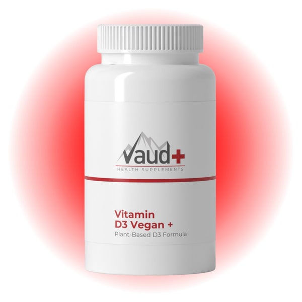 Vaud Vitamin D3 Vegan - 100% Pflanzliches Cholecalciferol (D3V®) - 25 mcg - 60 Softgels 100 St