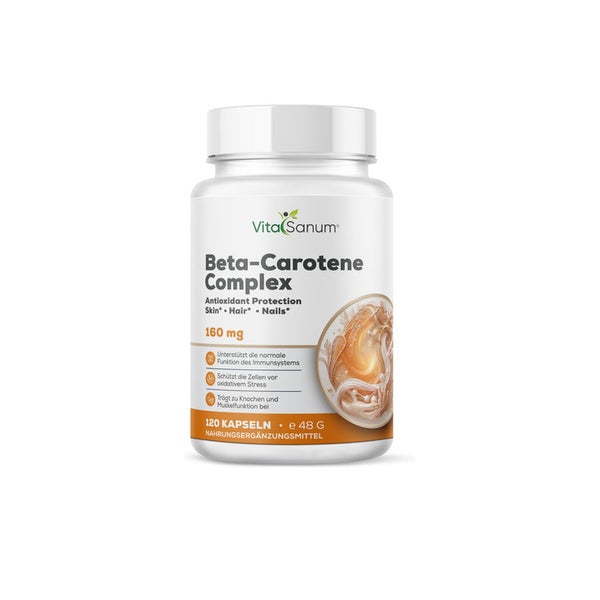 VitaSanum® Beta-Carotin Komplex – 1 Kapsel Tagesportion 48 g