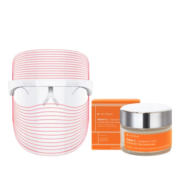 Kabellose LED-Maske mit 3 Farben + Vitamin C + Hyaluronsäure Hydrabright Tagescreme 50 ml 300 g